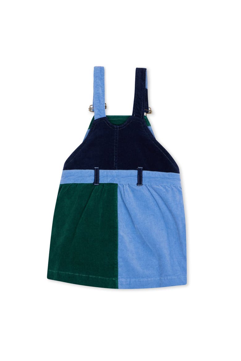 Patchwork Corduroy Overall Dress, Alternate, color, Blackthorn