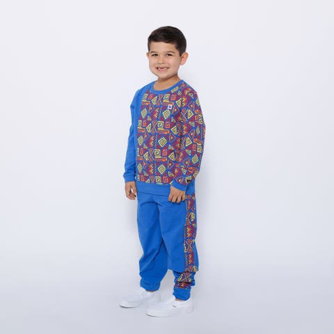 Boys Crewneck Sweatshirt and Jogger Pants Set