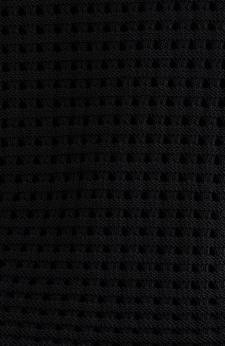 Nordstrom Open Stitch Cardigan, Alternate, color, Black