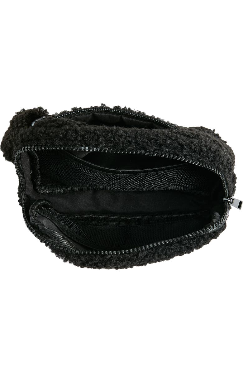 Zella Faux Shearling Crossbody, Alternate, color,