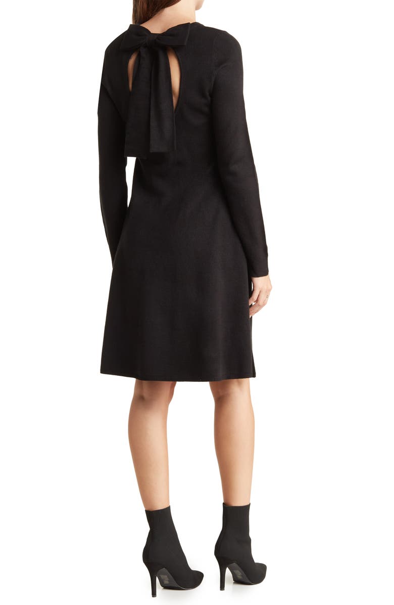 Vince Camuto Long Sleeve Fit & Flare Sweater Dress, Alternate, color, 