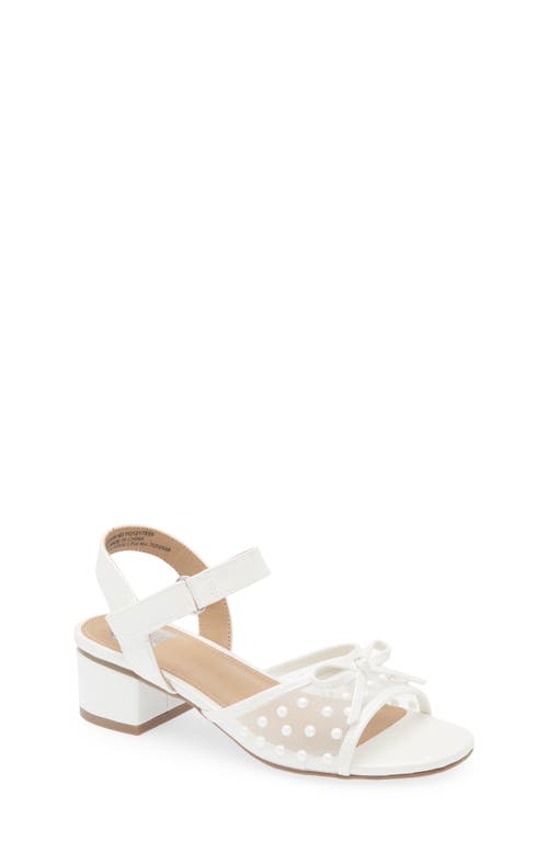 Dolce Vita Dv By Kids' Goodwin Ankle Strap Sandal In White