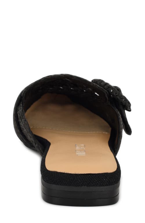 Nine West Caspe Woven Mule In Black
