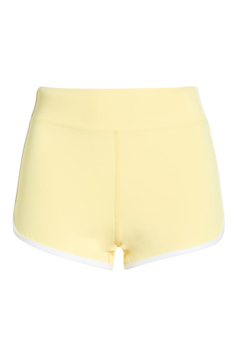 Sporty High Waist Performance Shorts, Alternate, color, POPCORN