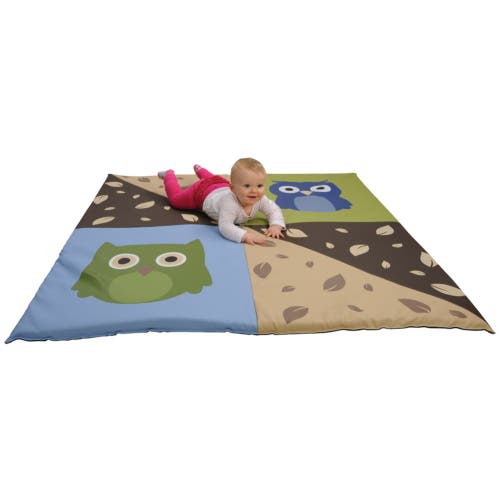 Kaplan Early Learning Company Infant And Toddler Owl Crawley Mat In Multi