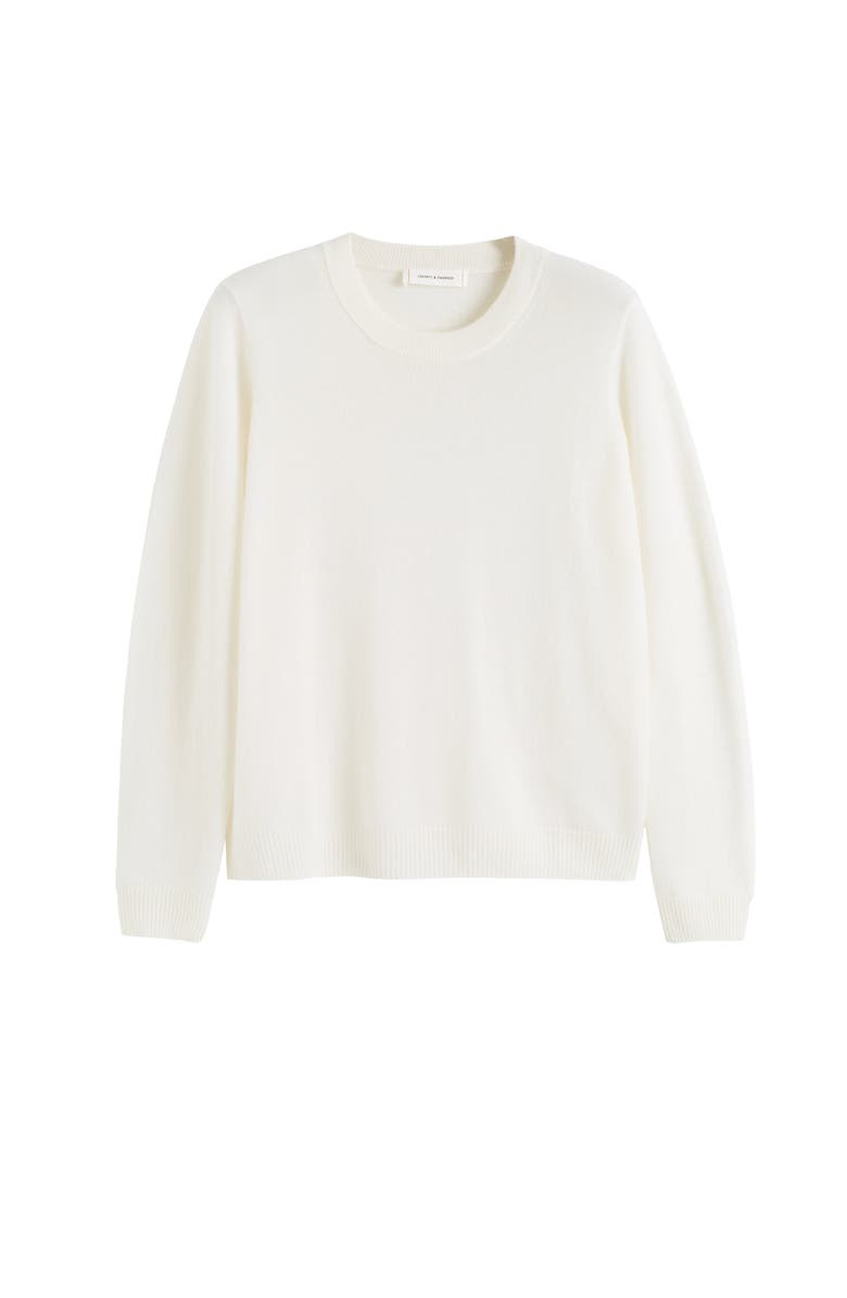 Chinti & Parker Air Cashmere Sweater, Alternate, color, Cream