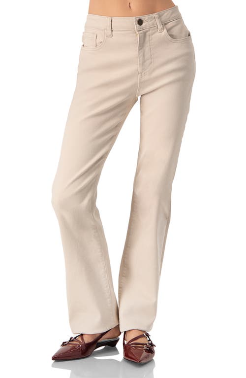 Ivonne Straight One-button Chinos In Sand