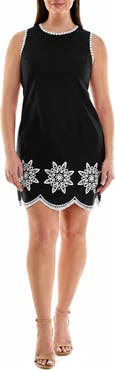 Nanette Lepore Embroidered Poplin Tank Dress