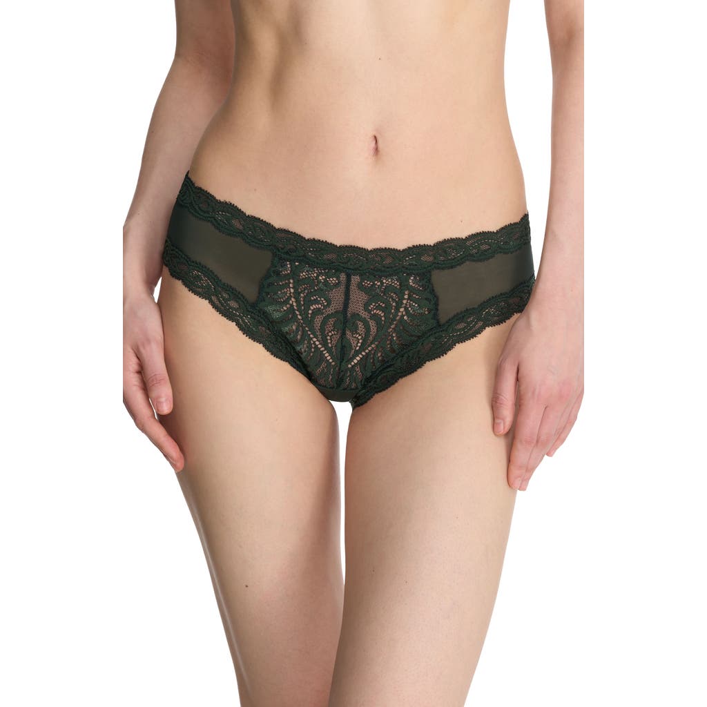 Natori Feathers Hipster Briefs In Green