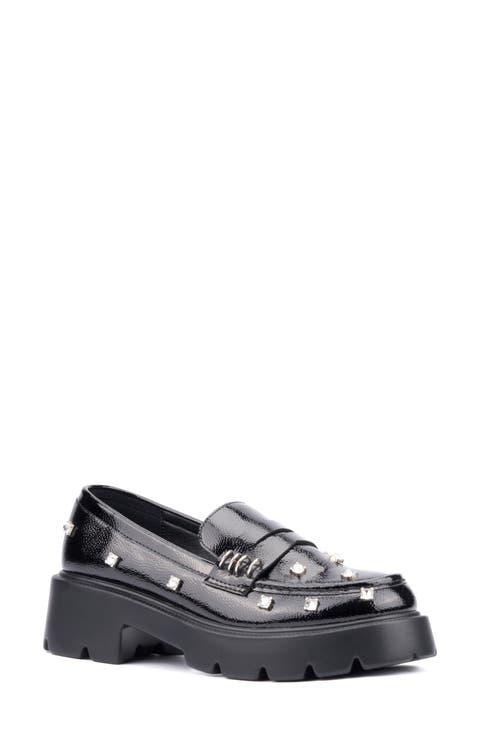 Luscious Crystal Embellished Penny Loafer (Women)