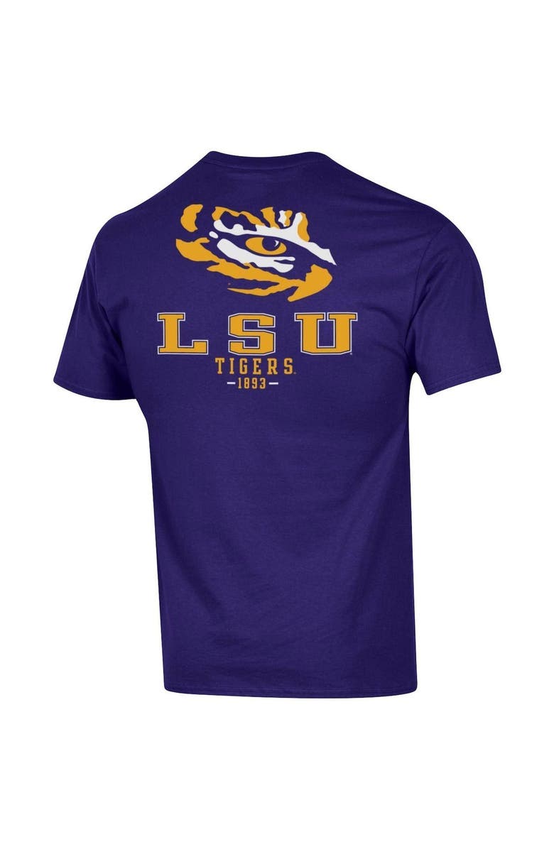 Champion Men's Champion Purple LSU Tigers Stack 2-Hit T-Shirt, Alternate, color, 