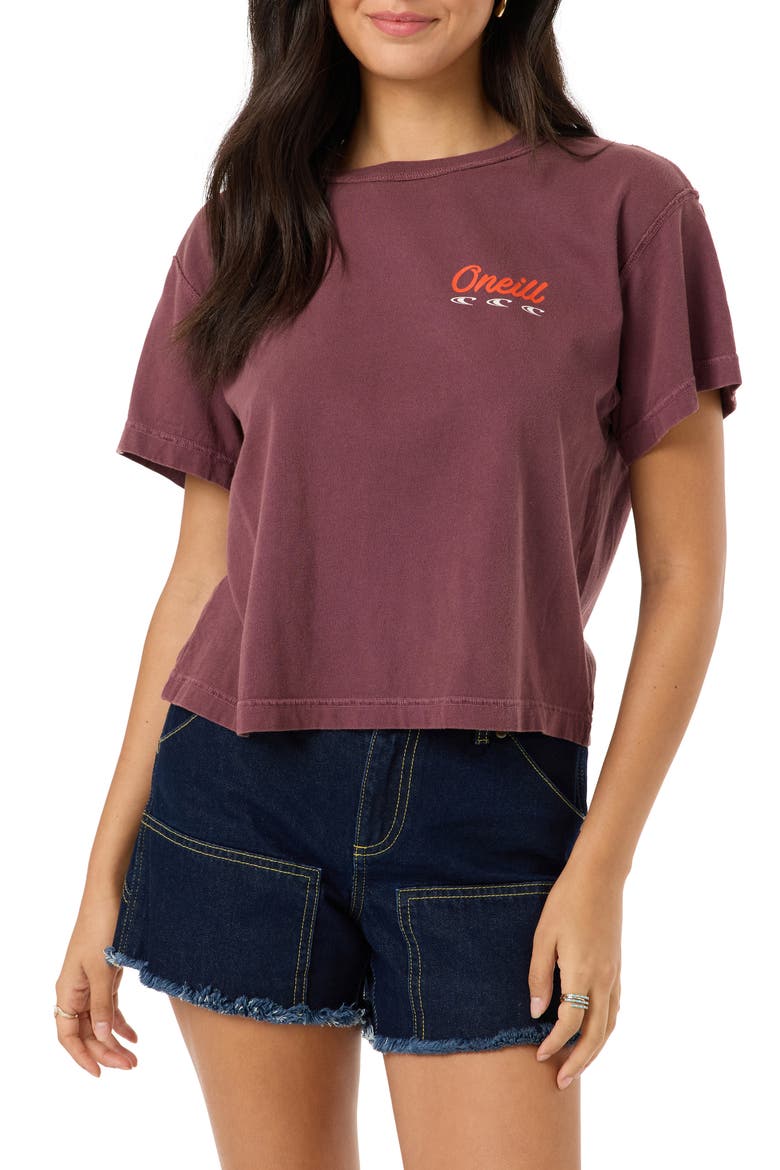Lefty Boxy Graphic Tee, Main, color, FIG