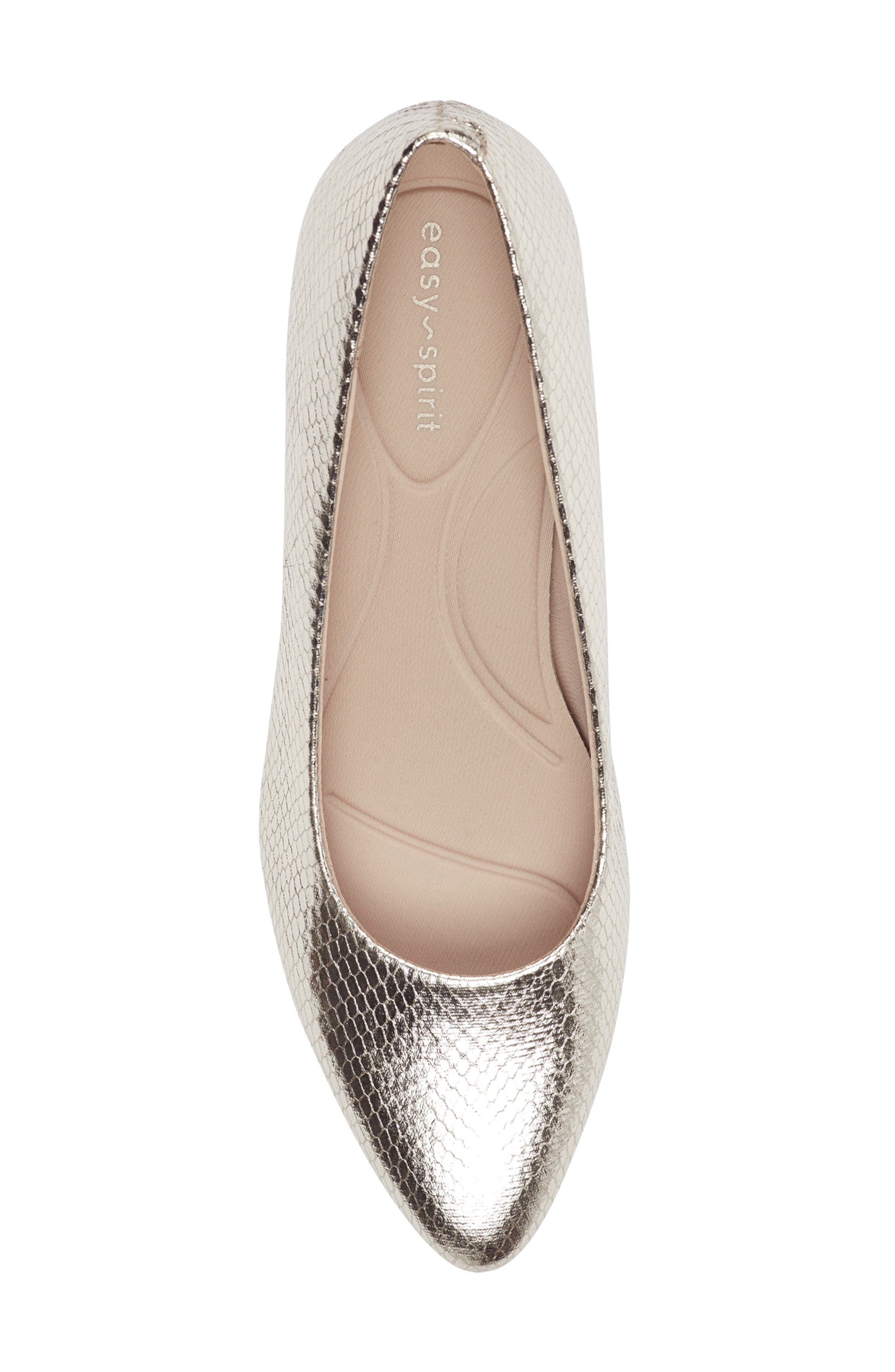 Nicole Almond Toe Pump - Wide Width Available, Alternate, color, GOLD