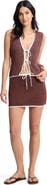 Onia Knit Tie V-Neck Front Tank Top