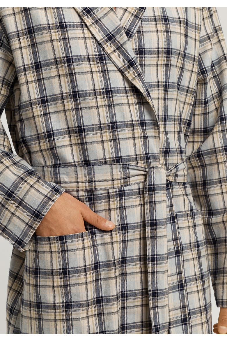 Cozy Comfort 100% Woven Cotton Flannel Robe, Alternate, color, Cardamom Check