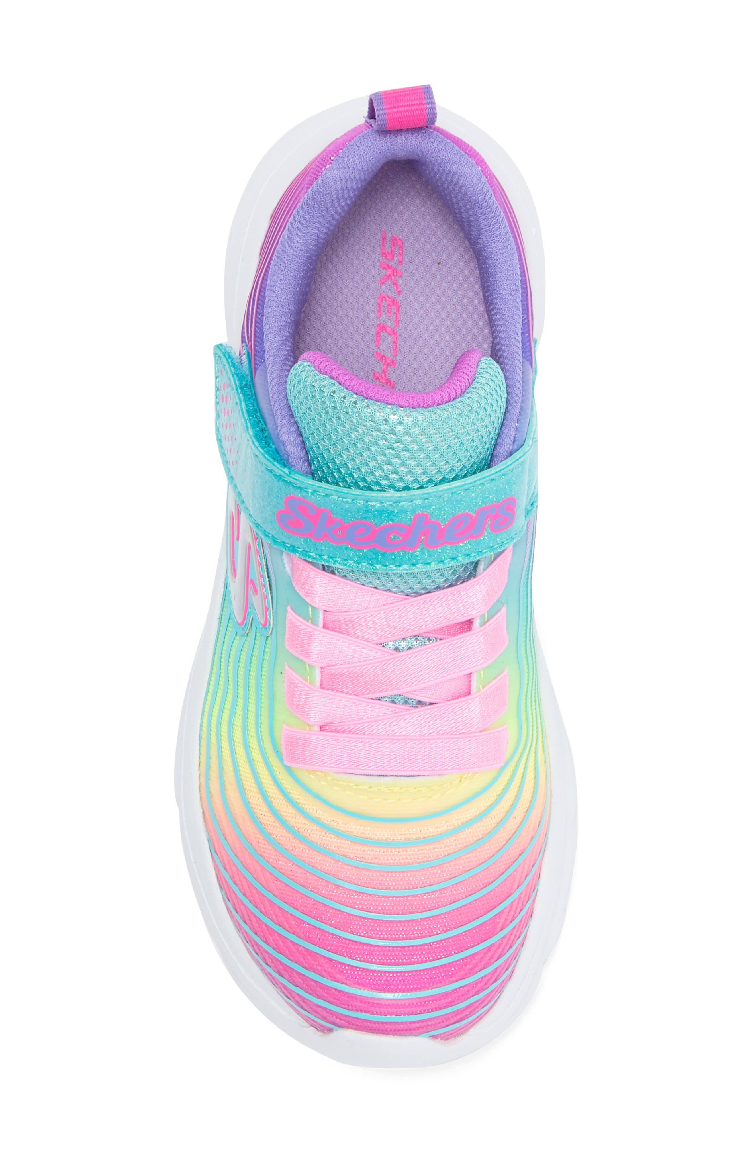 SKECHERS Kids' Power Jams Sneaker, Alternate, color, Turquoise/ Multi