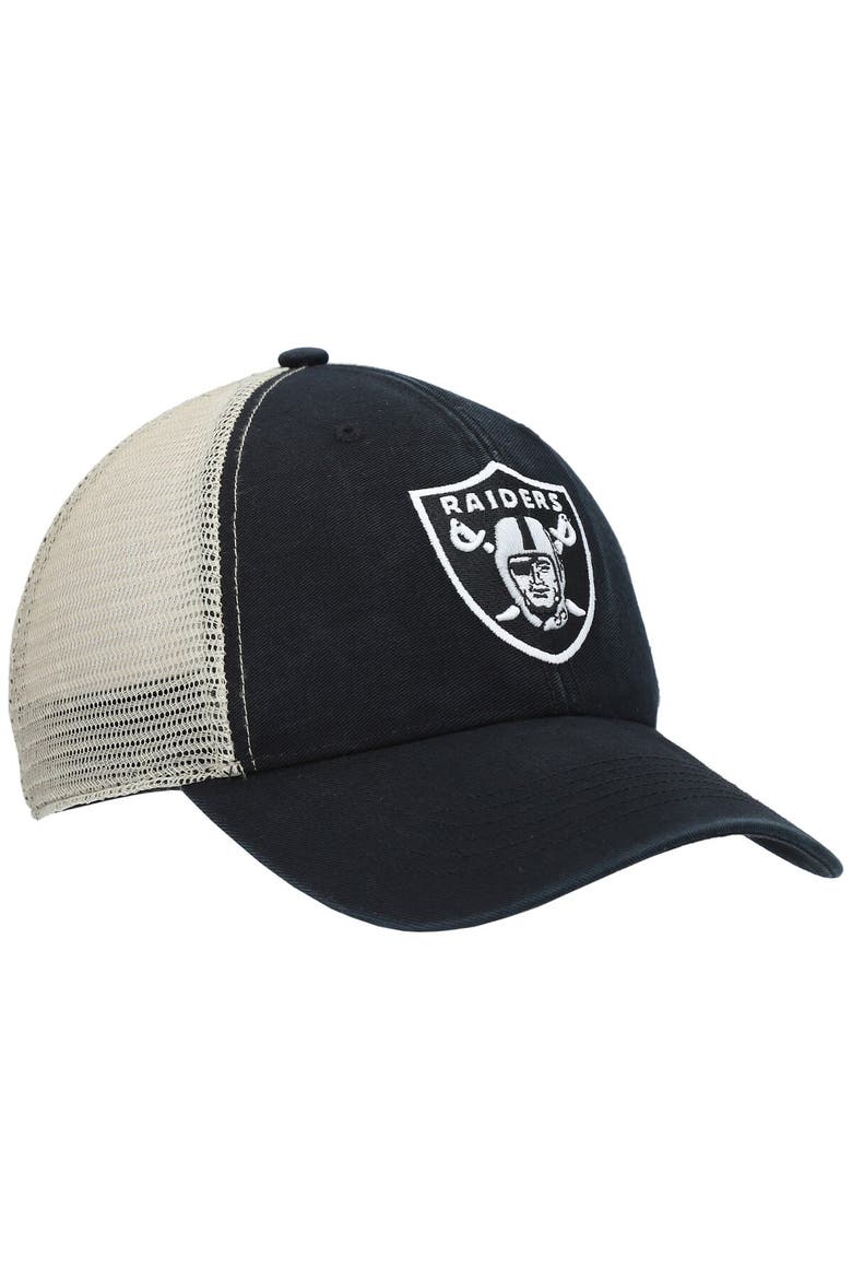 Men's '47 Black Las Vegas Raiders Flagship MVP Snapback Hat, Alternate, color, Black