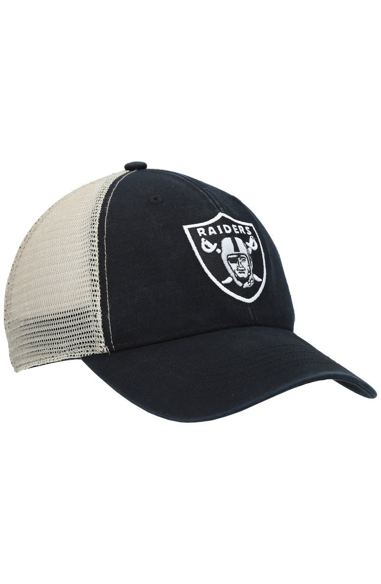 '47 Men's '47 Black Las Vegas Raiders Flagship MVP Snapback Hat, Alternate, color, Black