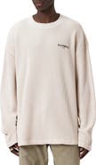 AllSaints Sect Waffle Knit Sweatshirt