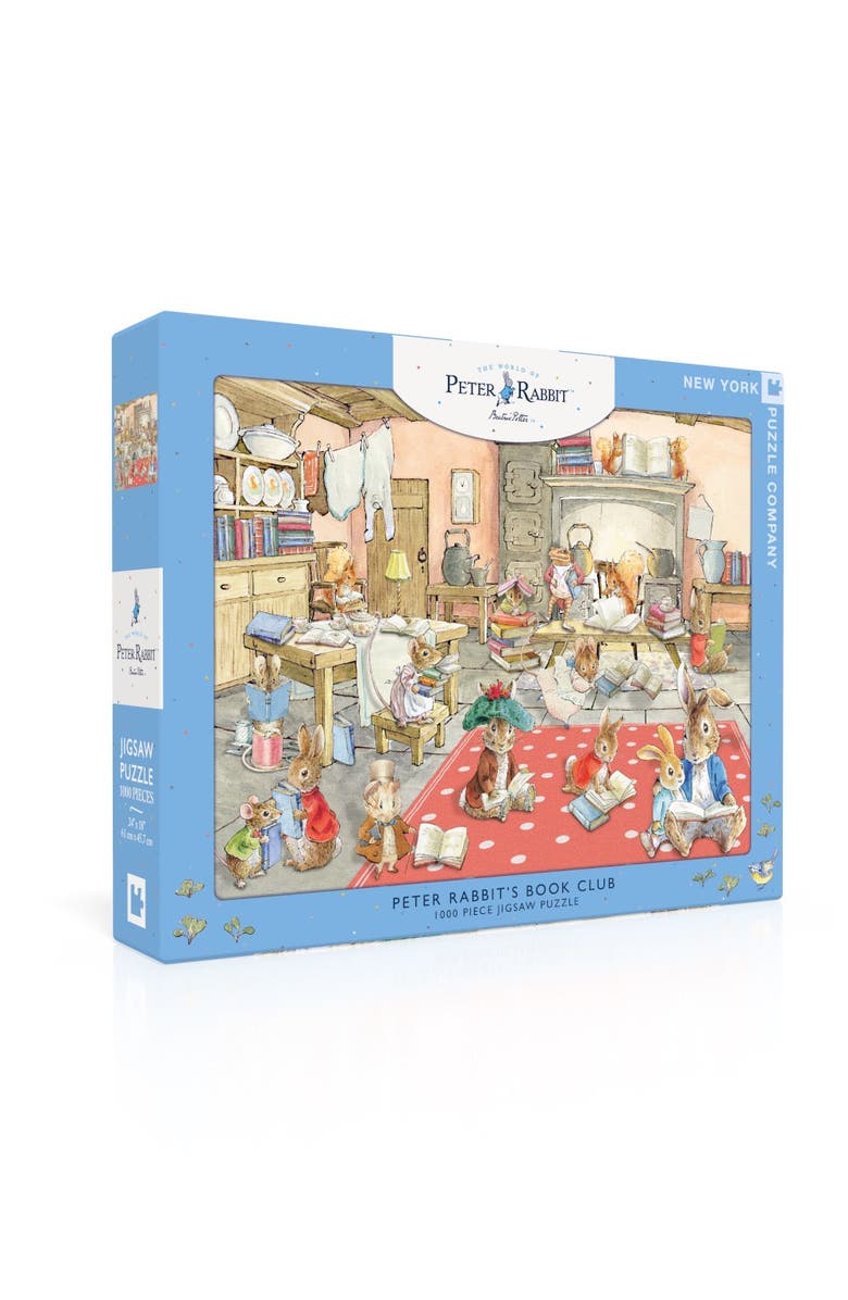 NEW YORK PUZZLE COMPANY Peter Rabbit's Book Club 1000 Piece Puzzle, Alternate, color, 