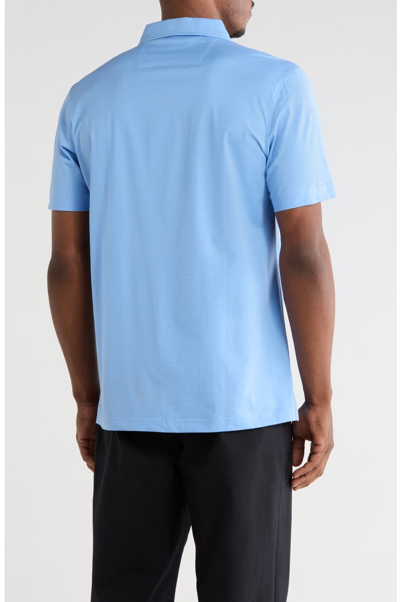 Short Sleeve Knit Polo, Alternate, color, SKY