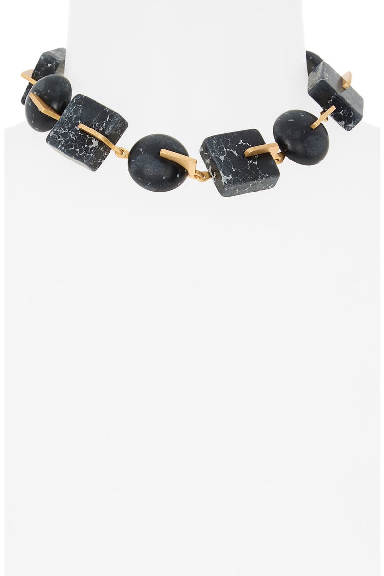 Laguna Stone Choker Necklace, Main, color, BLACK MULTI