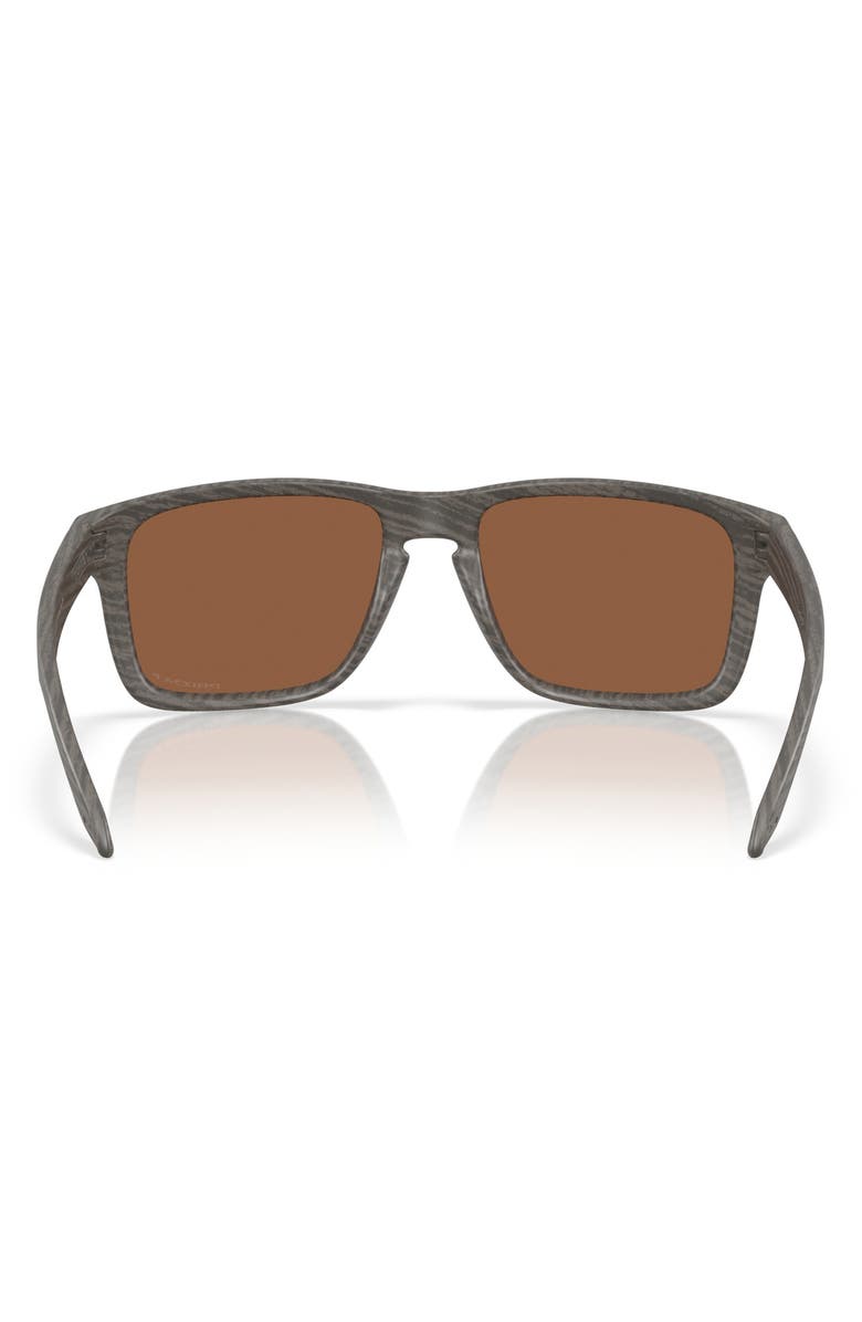 Oakley 61mm Prizm<sup>™</sup> Polarized Rectangular Sunglasses, Alternate, color, Light Wood