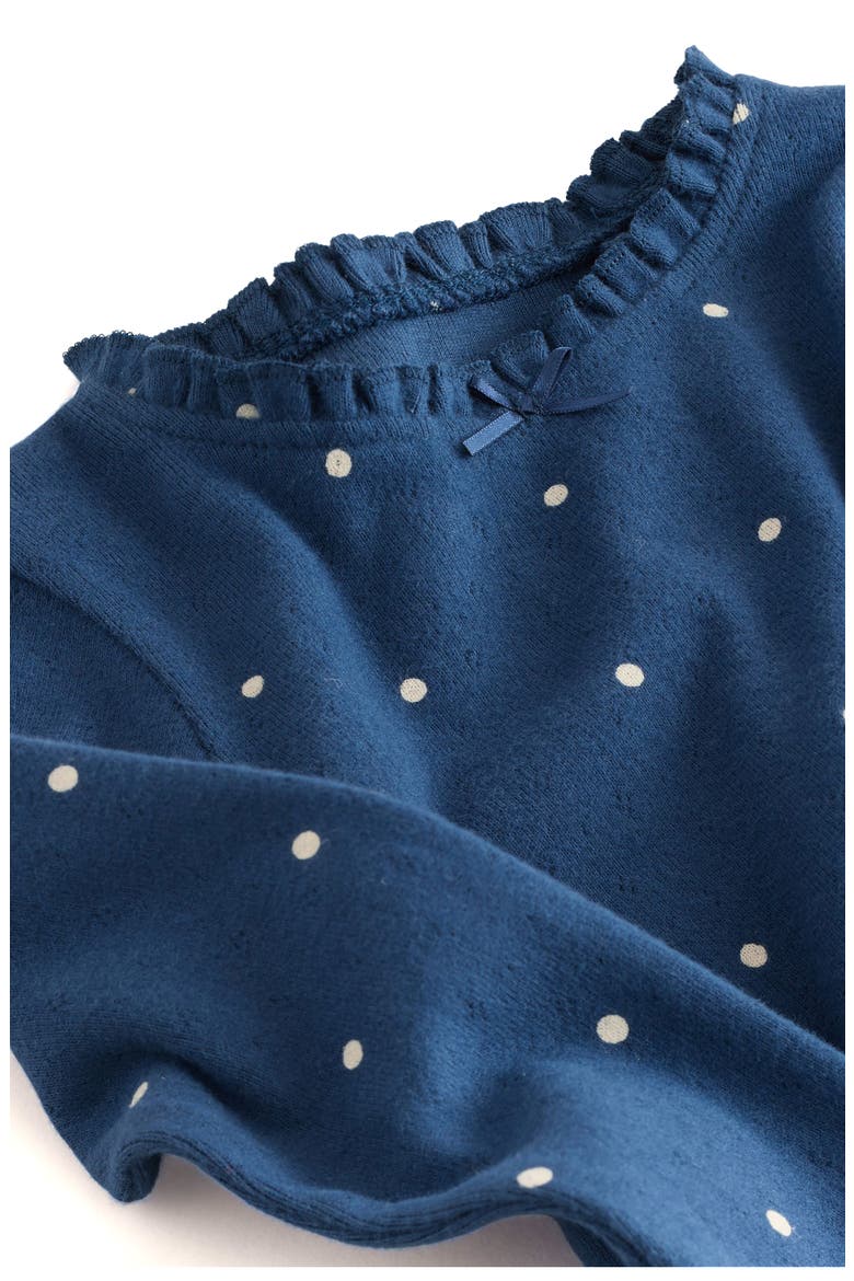 Kids' Polka Dot Long Sleeve T-Shirt, Alternate, color, BLUE