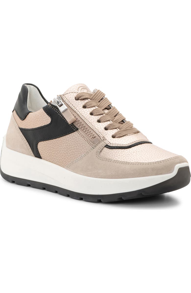 ara Nagano Sneaker, Main, color, Sand/ Shell/ Black
