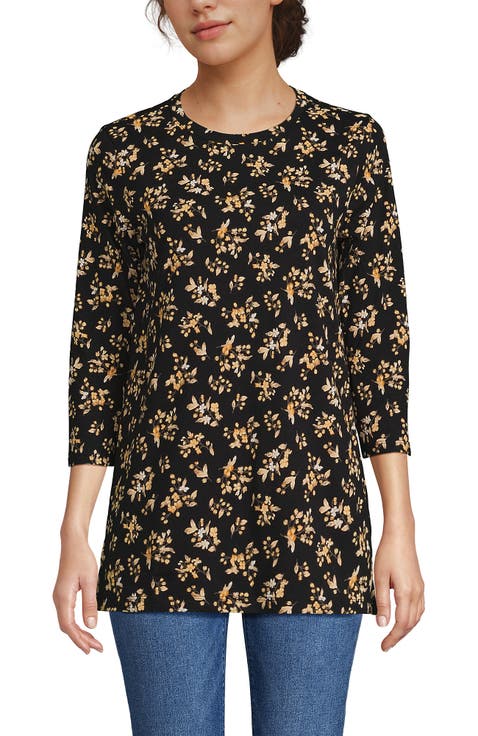 3/4 Sleeve Cotton Supima Tunic