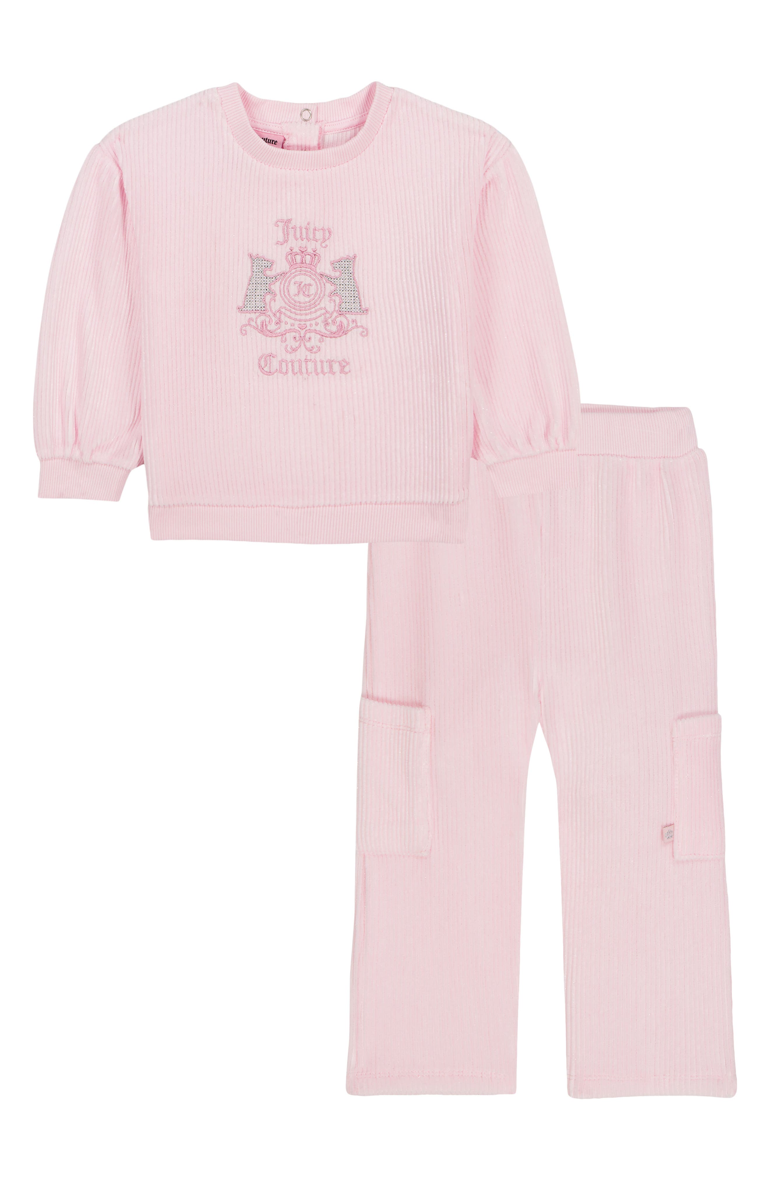 2-Piece Velour Pullover & Pants Set