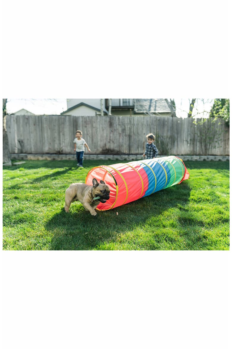Find Me 6-Foot Multicolor Play Tunnel, Alternate, color, RED BLUE GREEN YELLOW