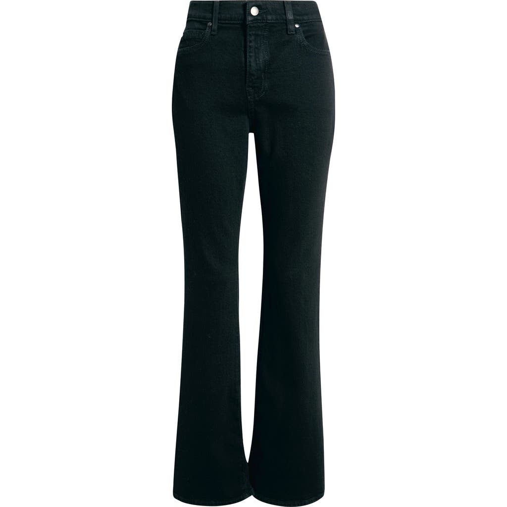 Treasure & Bond Mid Rise Flare Jeans In Black