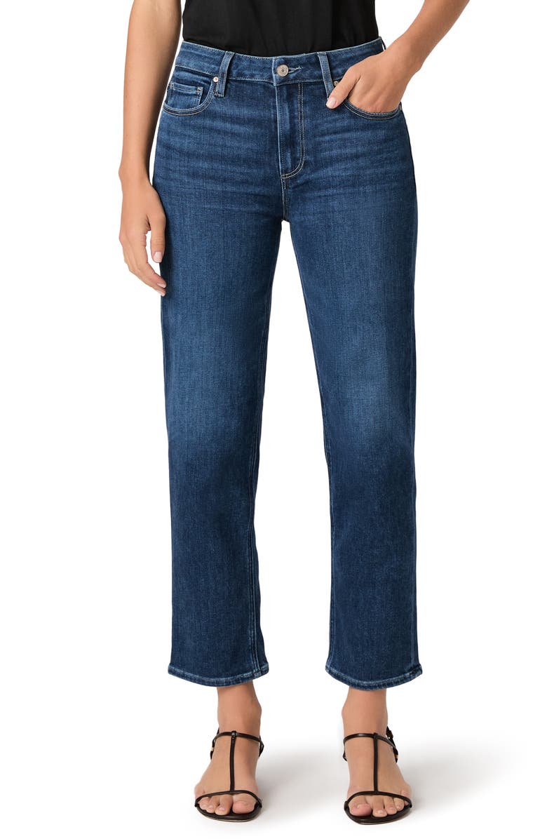 PAIGE Mason Mid Rise Ankle Straight Leg Jeans, Main, color, Neutra