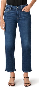 PAIGE Mason Mid Rise Ankle Straight Leg Jeans