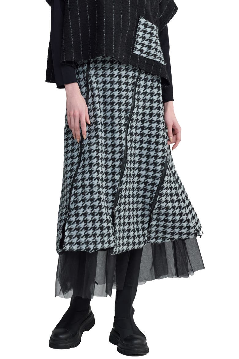 Theia Adjustable-slit Skirt, Main, color, Monochrome Black