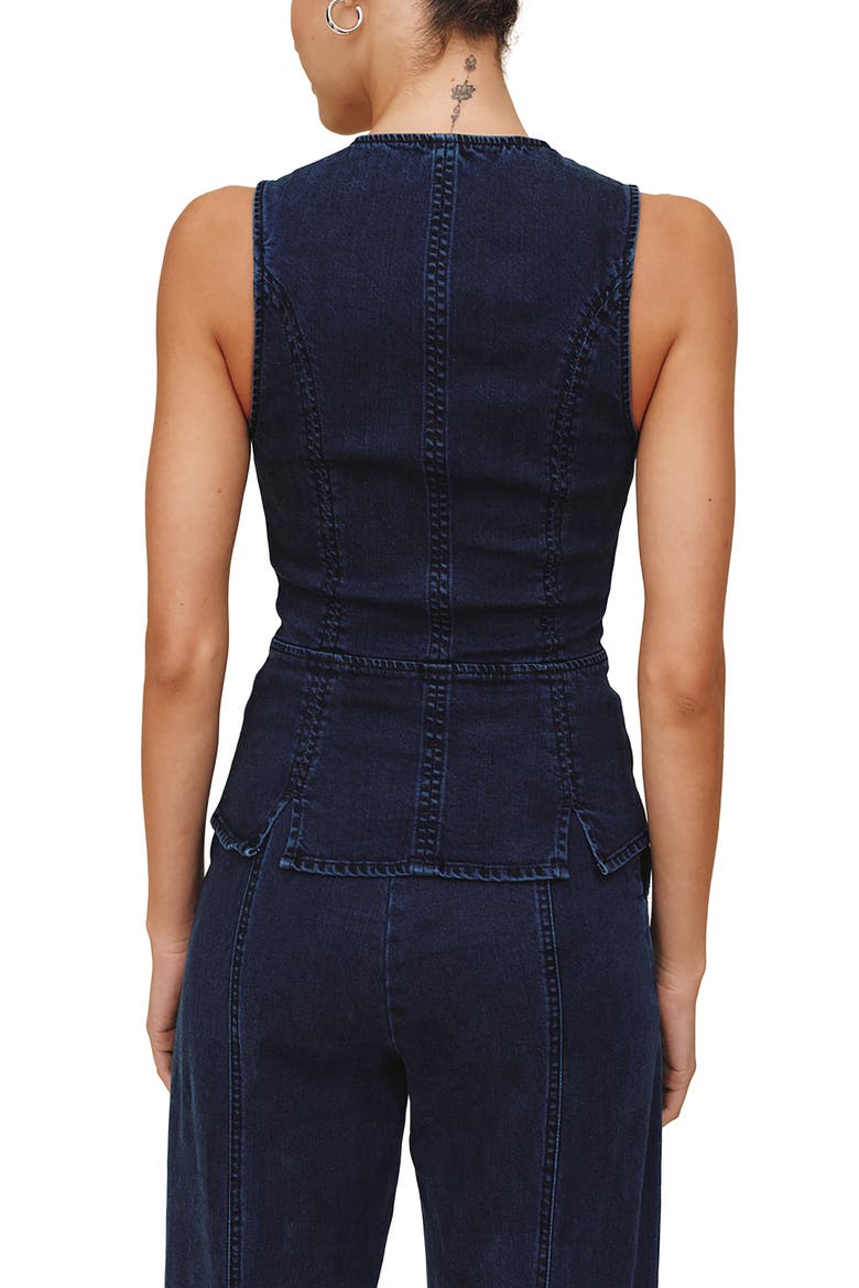 Seamed Zip Vest, Alternate, color, MIDNIGHT ARTIC WASH