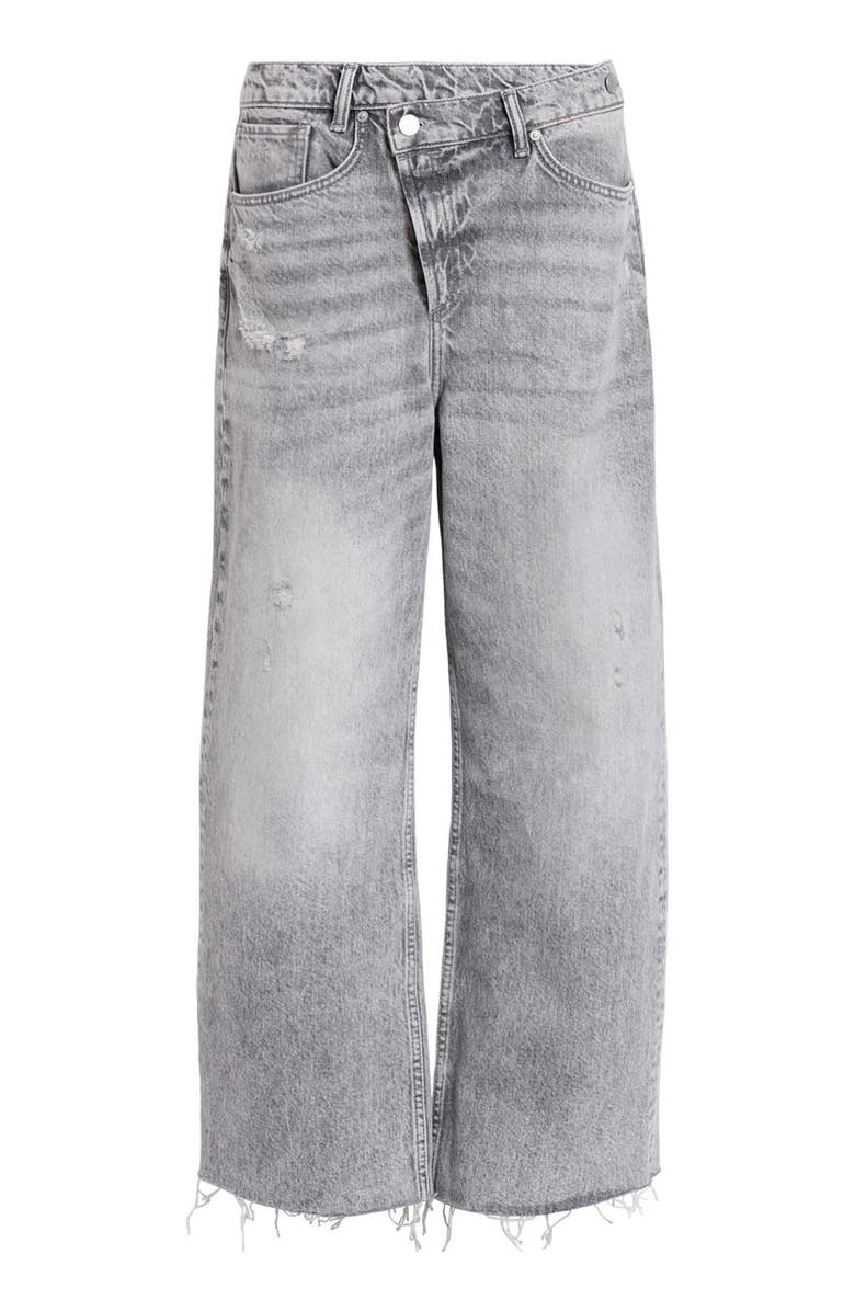 AllSaints Aki Crossover Wide Leg Jeans, Alternate, color,