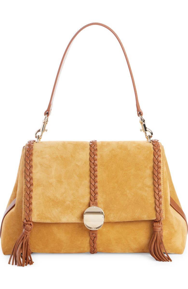 Chloé Medium Penelope Suede Bag, Main, color,