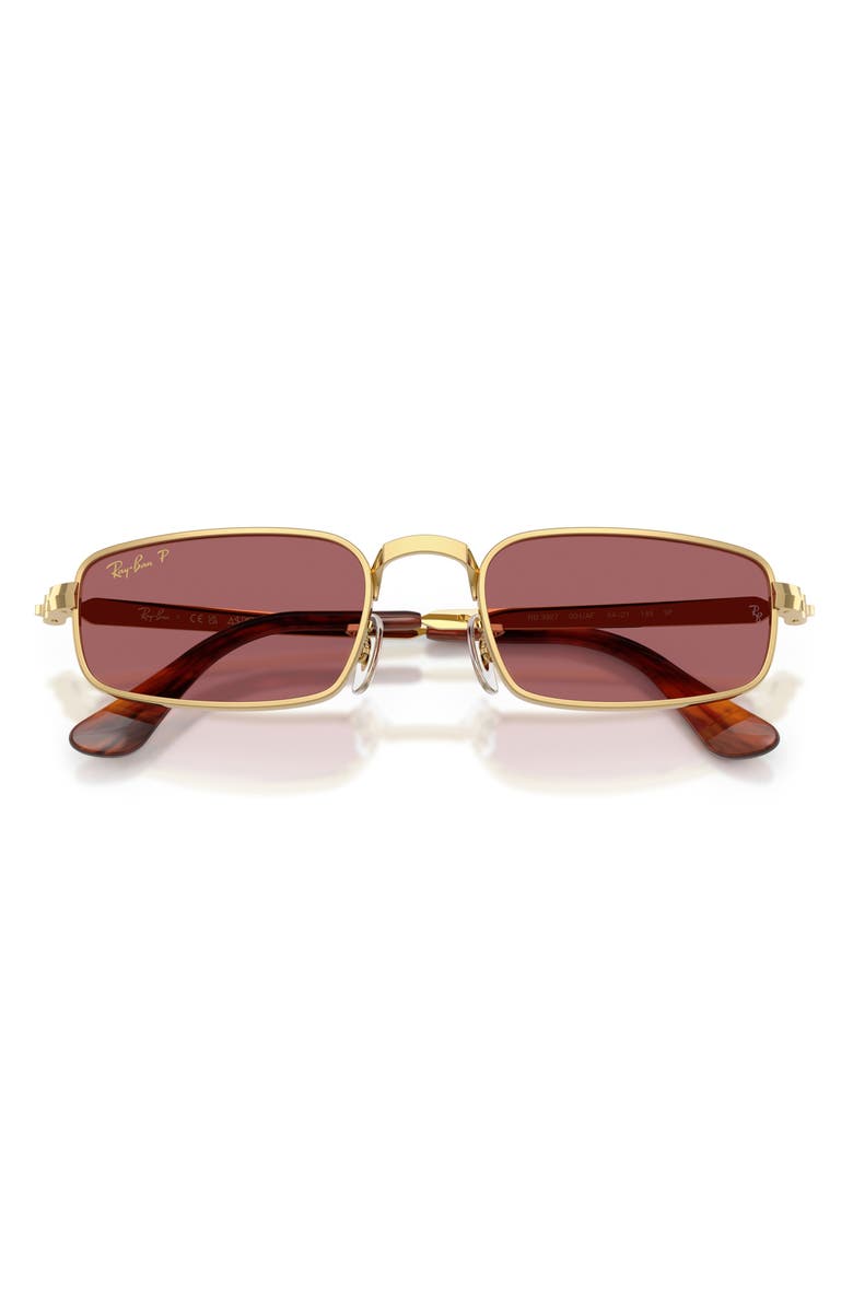 Ray-Ban 54mm x A$AP Rocky Polarized Rectangular Sunglasses, Alternate, color, Arista / Polar Purple