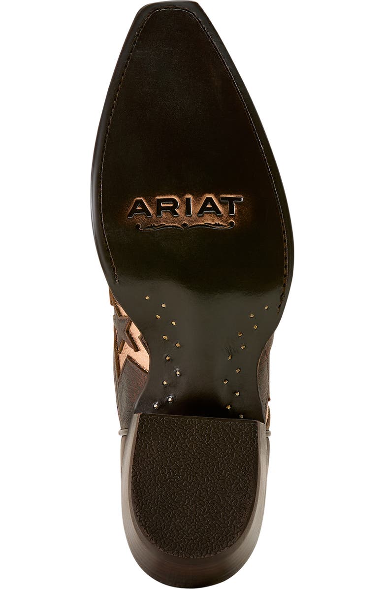Ariat Hazen Star Snip Toe Western Boot, Alternate, color, Bronze Dream