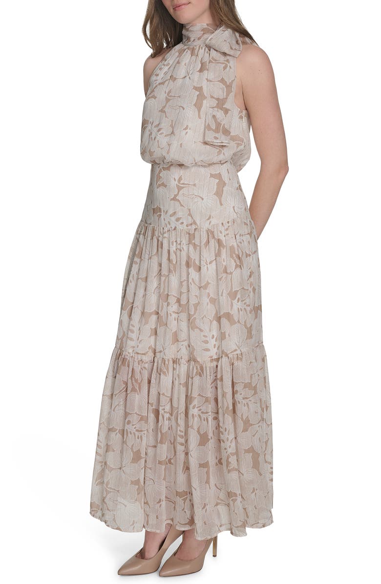 Tommy Hilfiger Halter Neck Maxi Dress, Alternate, color,