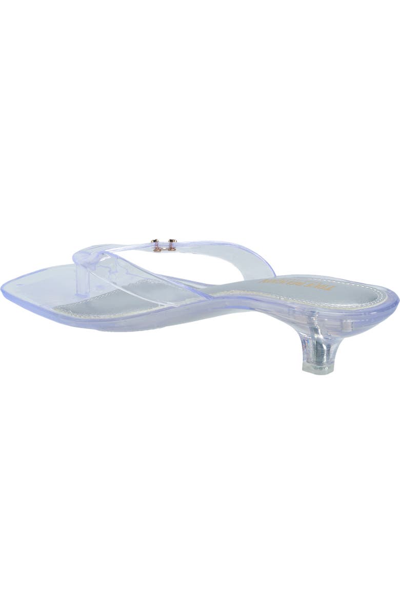 True Religion Jelly Thong Strap Heel, Alternate, color, Clear