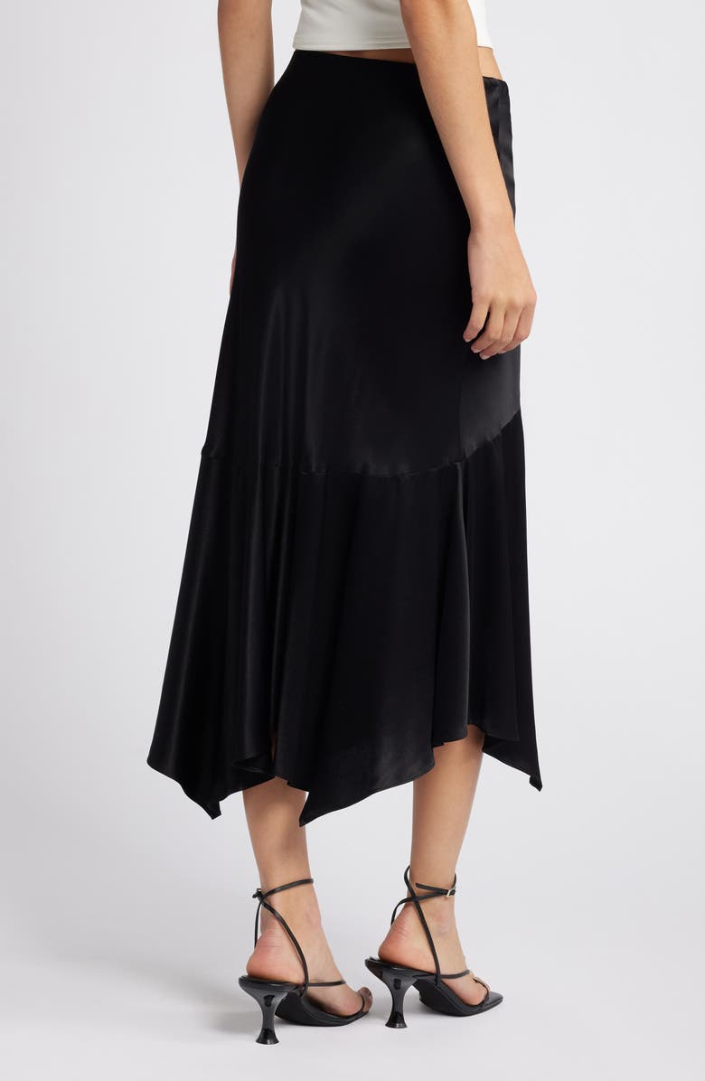 Rails Edwina Asymmetric Satin Midi Skirt, Alternate, color,