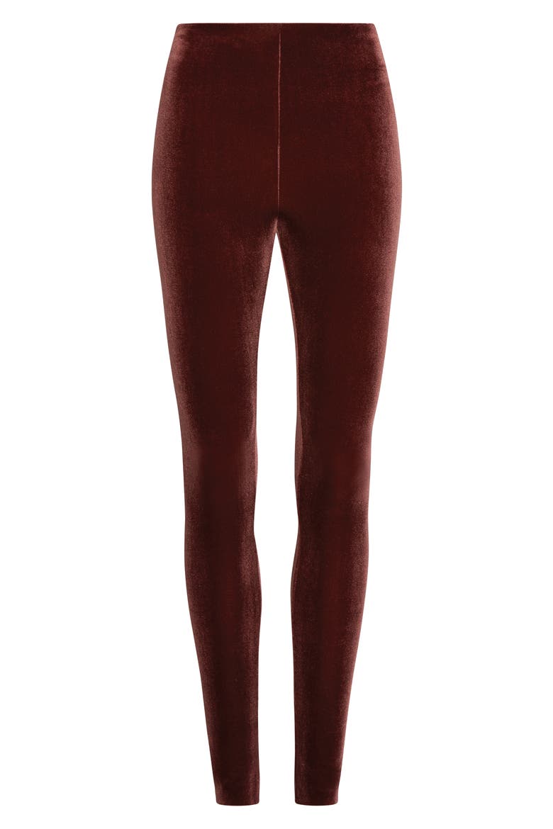 Perfect Control Top Velvet Leggings, Alternate, color, SUMAC