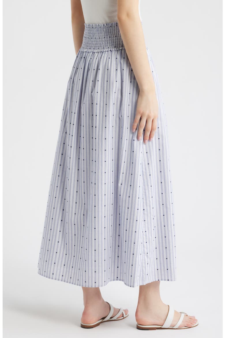 The Delphine Nap Maxi Skirt, Alternate, color, NAVY/WHITE