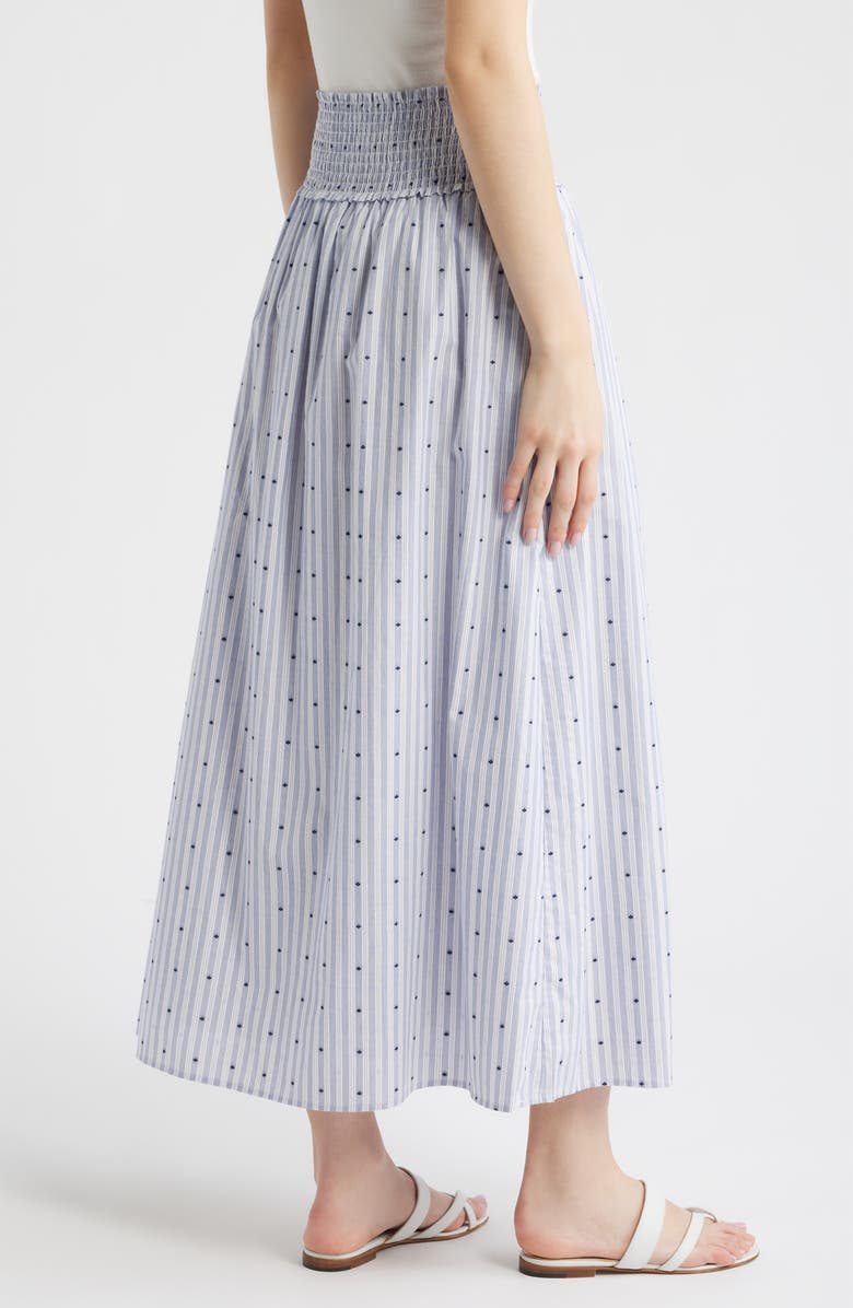 Hill House Home The Delphine Nap Maxi Skirt, Alternate, color, Navy/White