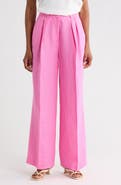 Kenneth Cole Linen Blend Wide Leg Pants