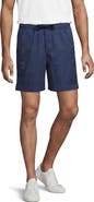 Lands' End 7" Lightweight Twill Pull On Deck Short