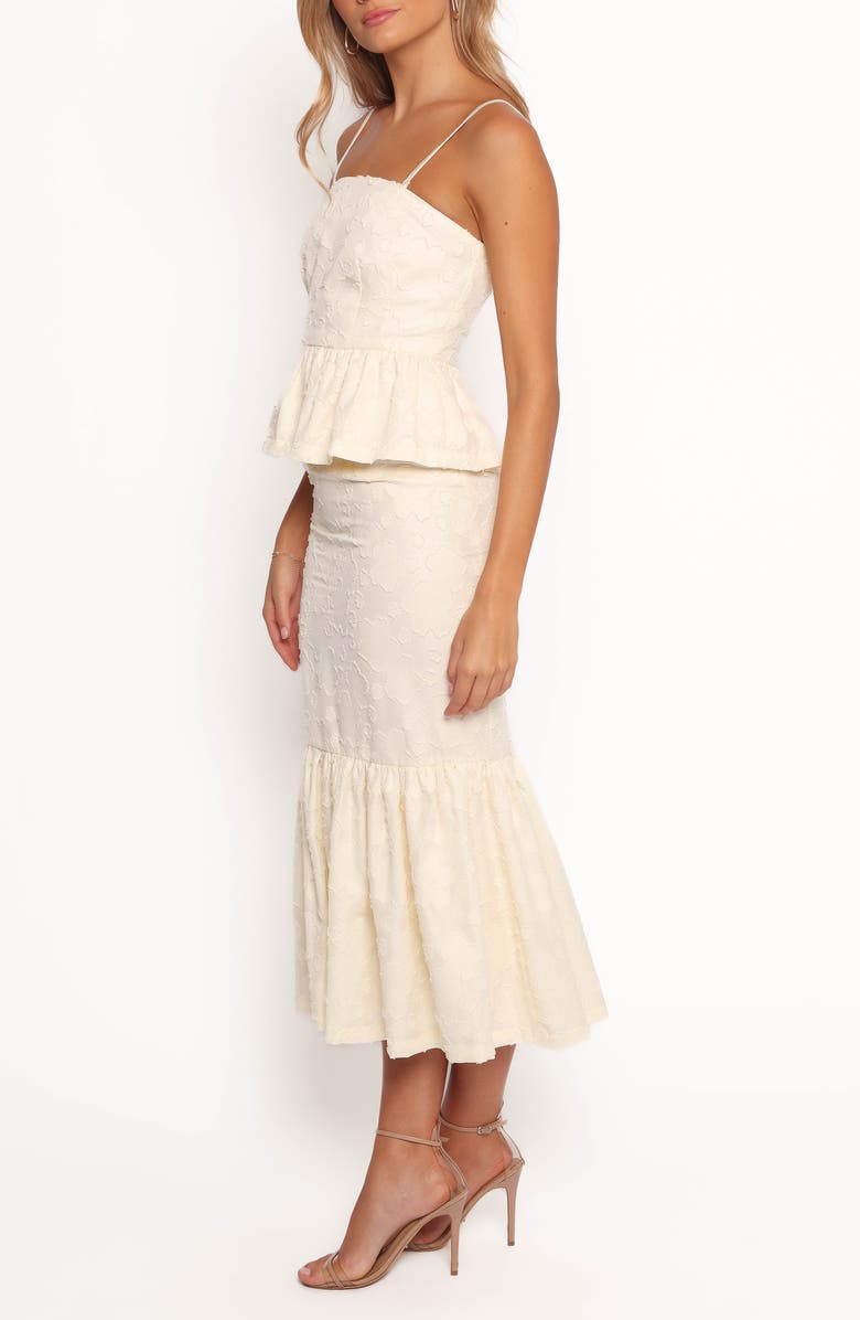 Petal & Pup Xami Jacquard Peplum Camisole & Midi Skirt Set, Alternate, color, 